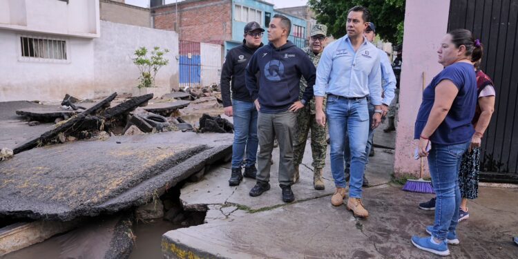 Supervisa Felifer Macías zonas con afectaciones a causa de la lluvia