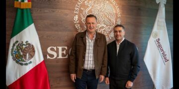 Mauricio Kuri tocó temas de seguridad con García Harfuch