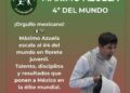 Máximo Azuela es cuarto mundial y no estará en los Panamericanos por grillas federativas