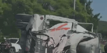 Otro accidente con vehículo pesado