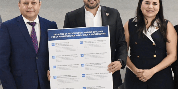Firman agenda conjunta por la alimentación de niños y adolescentes
