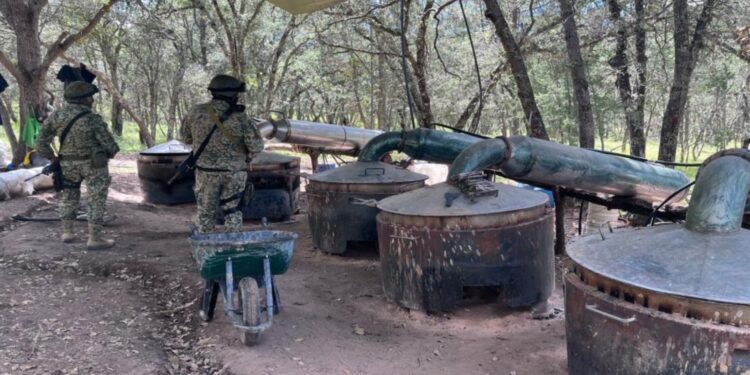 Revientan narcolaboratorio