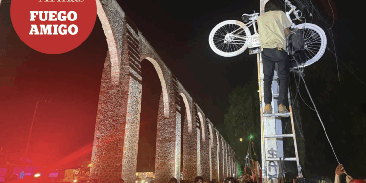 Protesta de ciclistas en Los Arcos