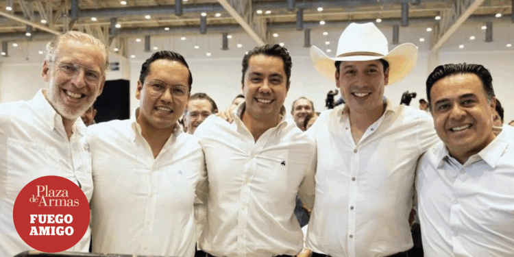 Quintilla albiazul en el Informe Presidencial