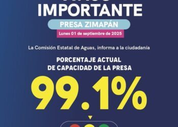 Presa de Zimapán se mantiene arriba del 99%