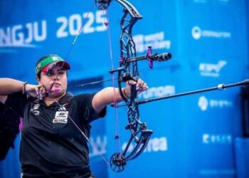 Andrea Becerra conquista Oro en arco compuesto en Mundial