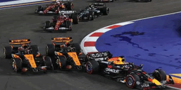 George Russell triunfa en Singapur sobre Verstappen y McLaren