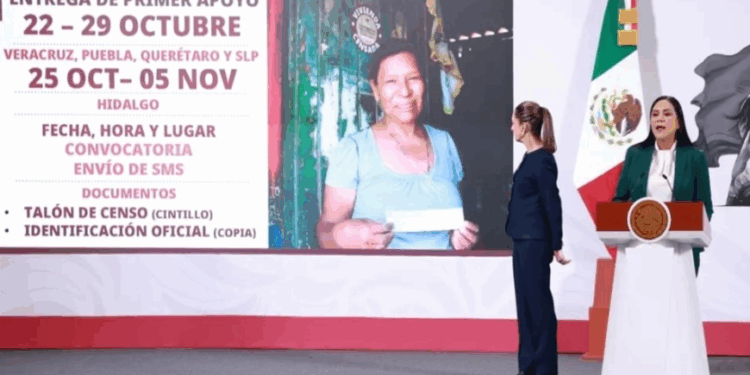 Anuncia Presidenta reparto inicial de 10 mmdp a damnificados