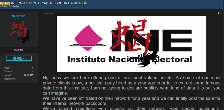 Denuncian hackeo a sistema de INE