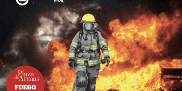 Incendio al interior de una planta productora de asfalto