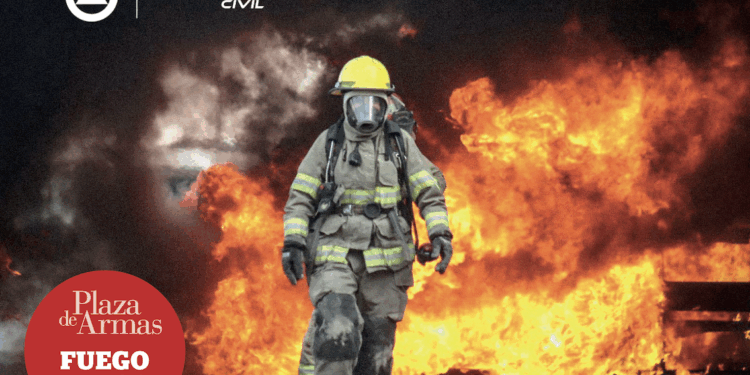 Incendio al interior de una planta productora de asfalto