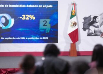 Reducción significativa de homicidios dolosos: Sheinbaum