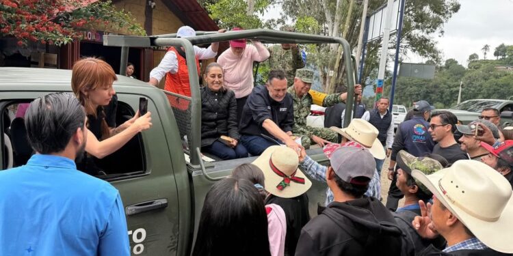 Arriba Claudia Sheinbaum a Pinal de Amoles