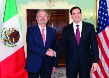 Canciller De la Fuente se reúne con Marco Rubio en Estados Unidos