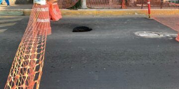 Cierre parcial en avenida Universidad por aparición de socavón