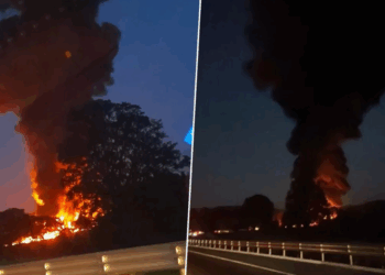 Explota pipa de gas en la México-Puebla