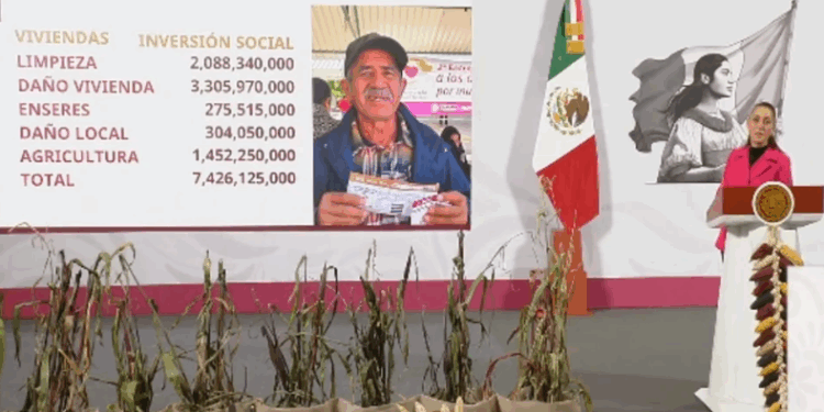 Dan 7 mmdp a damnificados; Fonden tardaría más, dice Presidenta