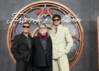 Guillermo Del Toro apapacha a fans en la alfombra de Frankenstein en CDMX