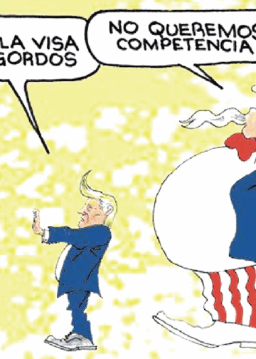 Niego la visa a los gordos