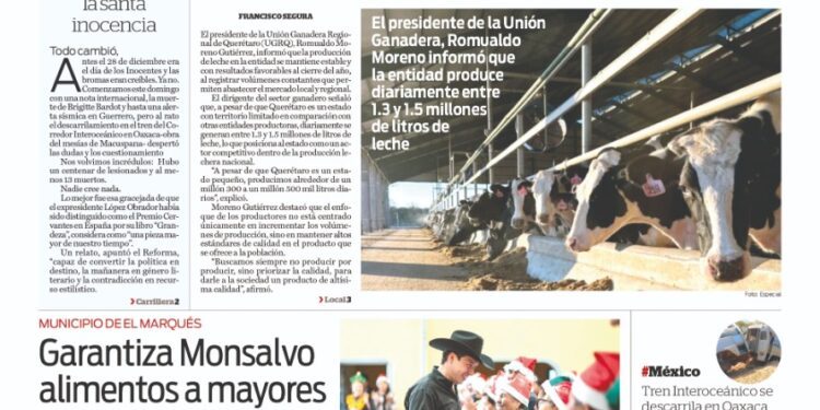 Portada 29 de diciembre de 2025