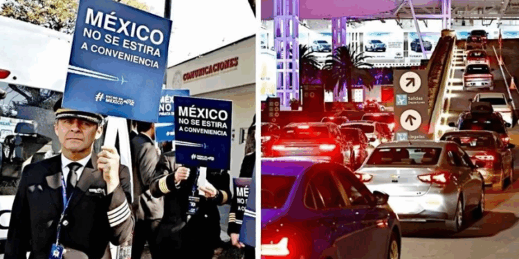 Protestas… y caos en el aeropuerto de la Ciudad de México