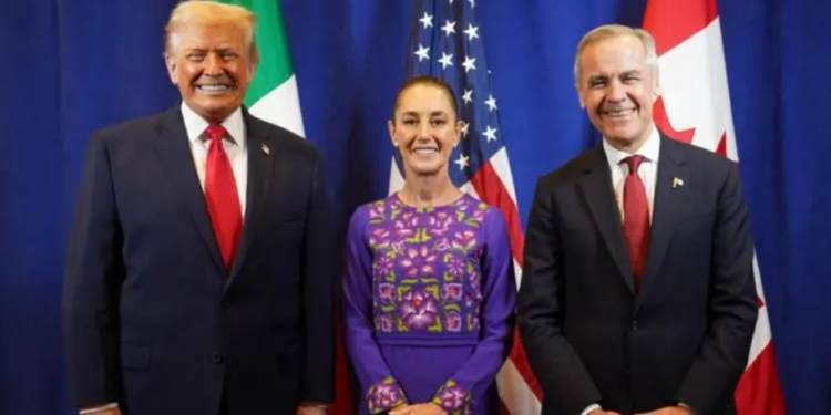 ‘Hablamos principalmente de comercio’, dice Trump sobre reunión con Sheinbaum y Carney