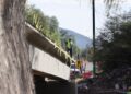 Avanza 82% la construcción del puente vehicular en la carretera estatal 110
