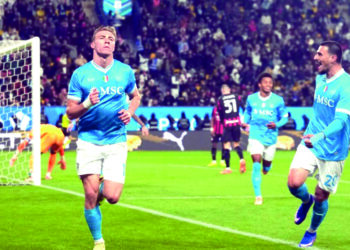 Napoli vence al Milan y avanza a la Final de la Supercopa de Italia