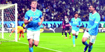 Napoli vence al Milan y avanza a la Final de la Supercopa de Italia