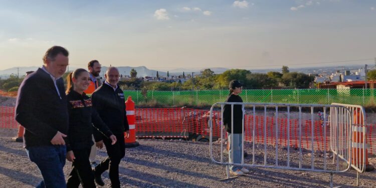 Supervisa Presidenta en San Juan del Río avances del Tren Ciudad de México–Querétaro