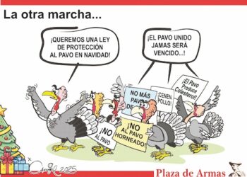 La otra marcha…