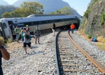 Se descarrila el Tren Interoceánico en Oaxaca