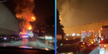 Explota pipa de gas en la México-Querétaro