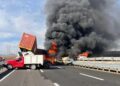 Fuerte accidente en la autopista 57 a la altura del PIQ