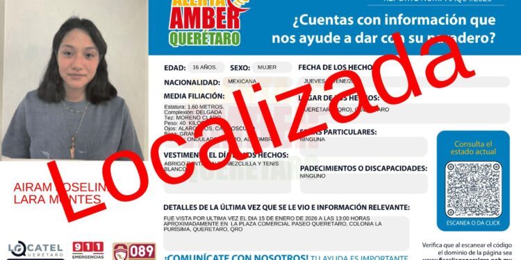 Localizan a Airam Joseline Lara Montes