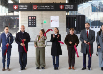Sheinbaum inaugura tramo Santa Fe-Observatorio del Tren “El Insurgente”