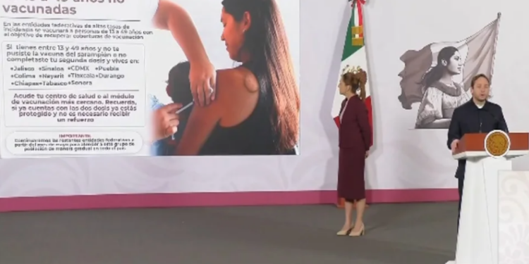 Lanzan plan de vacunación en 11 entidades por sarampión 