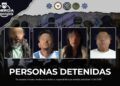 Sinergia ejecuta cateos y detiene a cuatro personas