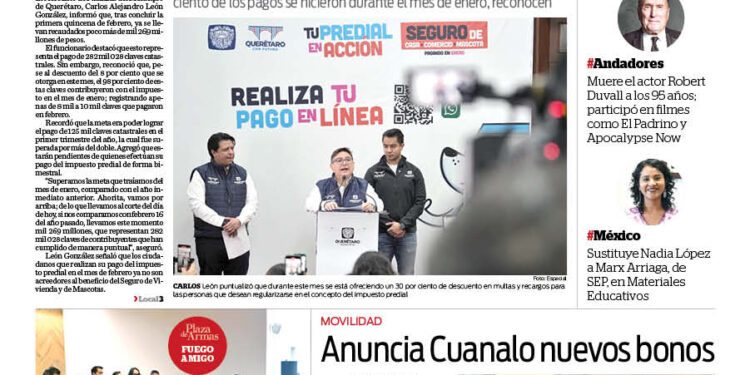 Portada 17 de febrero de 2026