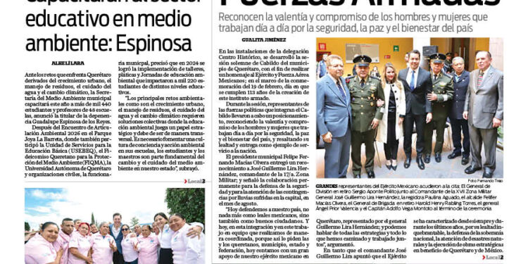 Portada 18 de febrero de 2026