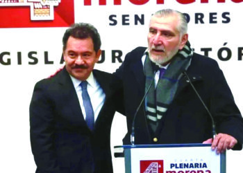 Deja Adán Augusto coordinación de Morena en Senado