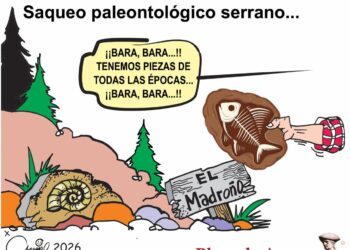 Saqueo paleontológico serrano…
