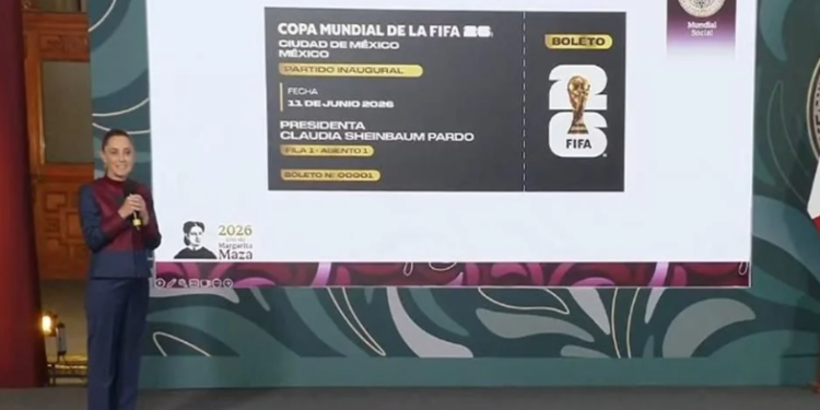 Organiza Sheinbaum concurso para regalar su boleto del Mundial 
