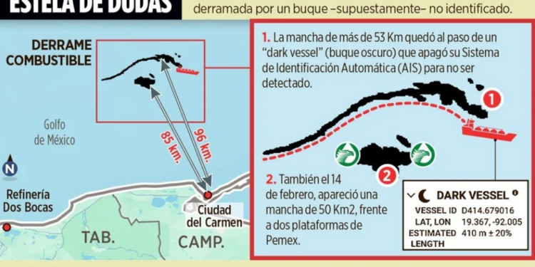 Apunta a huachicol el buque ‘fantasma’