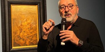 Inaugura López Birlain en Puebla exposición de Santiago Carbonell