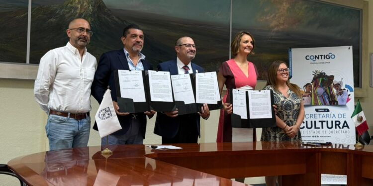 Firman convenio SECULT y UAQ para impulsar proyectos artísticos