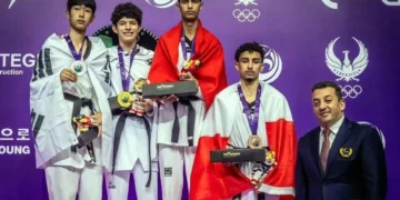 Ganan Cortés y Ponce oro y plata en Mundial Juvenil de TKD
