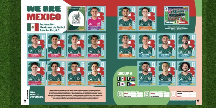 Así luce la Selección Mexicana según Panini
