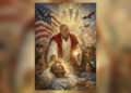 Trump publica una imagen en donde aparece vestido como Jesucristo