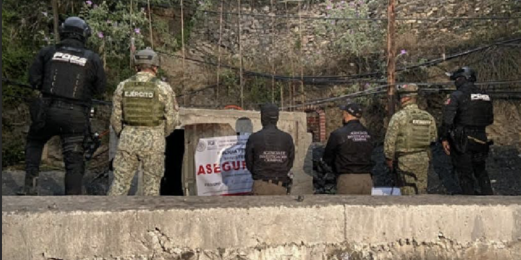 Aseguran mina para  la extracción ilícita de mercurio